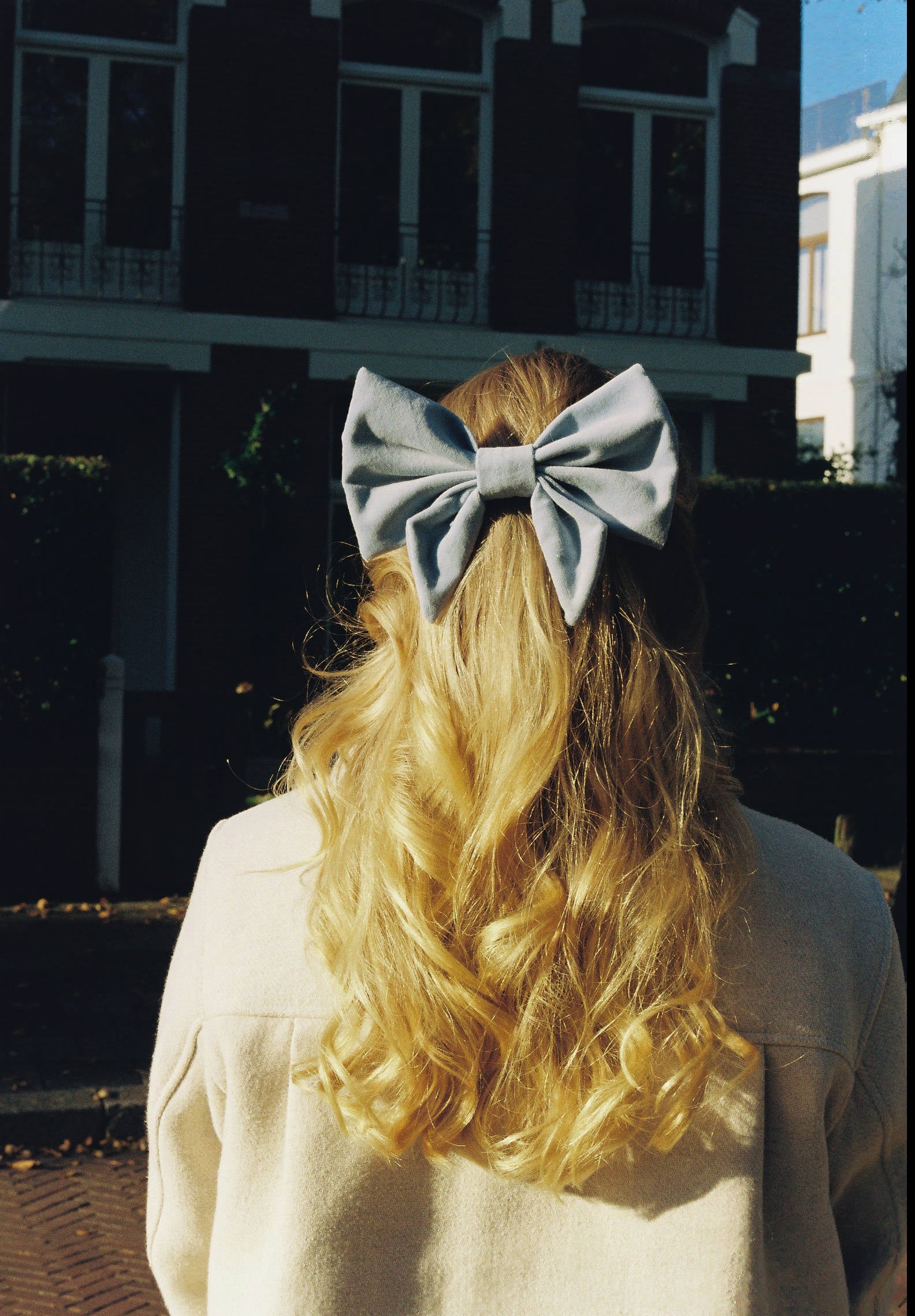 Bow Barrette - Sydney- Sky Blue