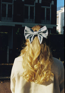 Bow Barrette - Sydney- Sky Blue