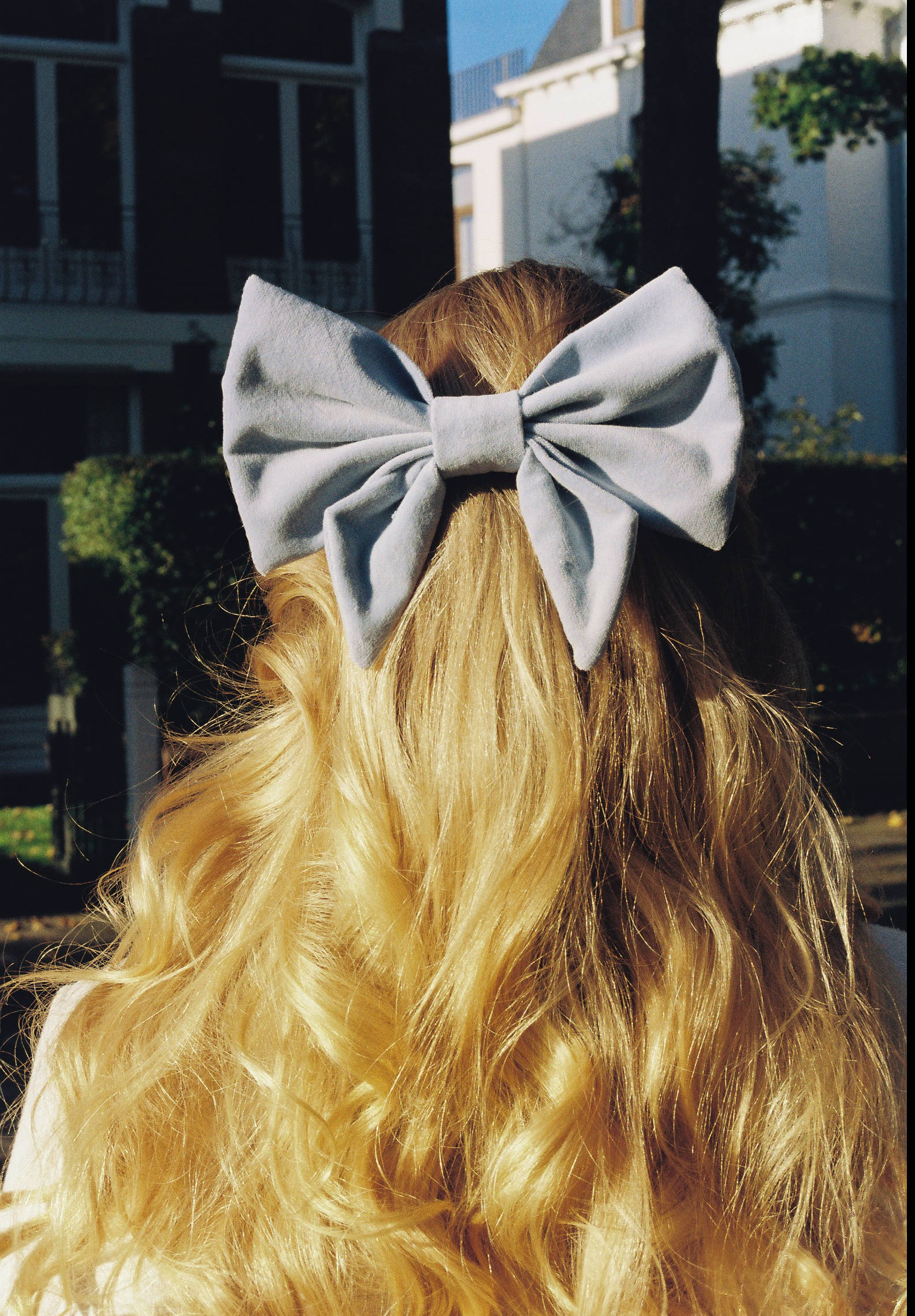 Bow Barrette - Sydney- Sky Blue