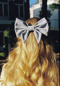 Bow Barrette - Sydney- Sky Blue