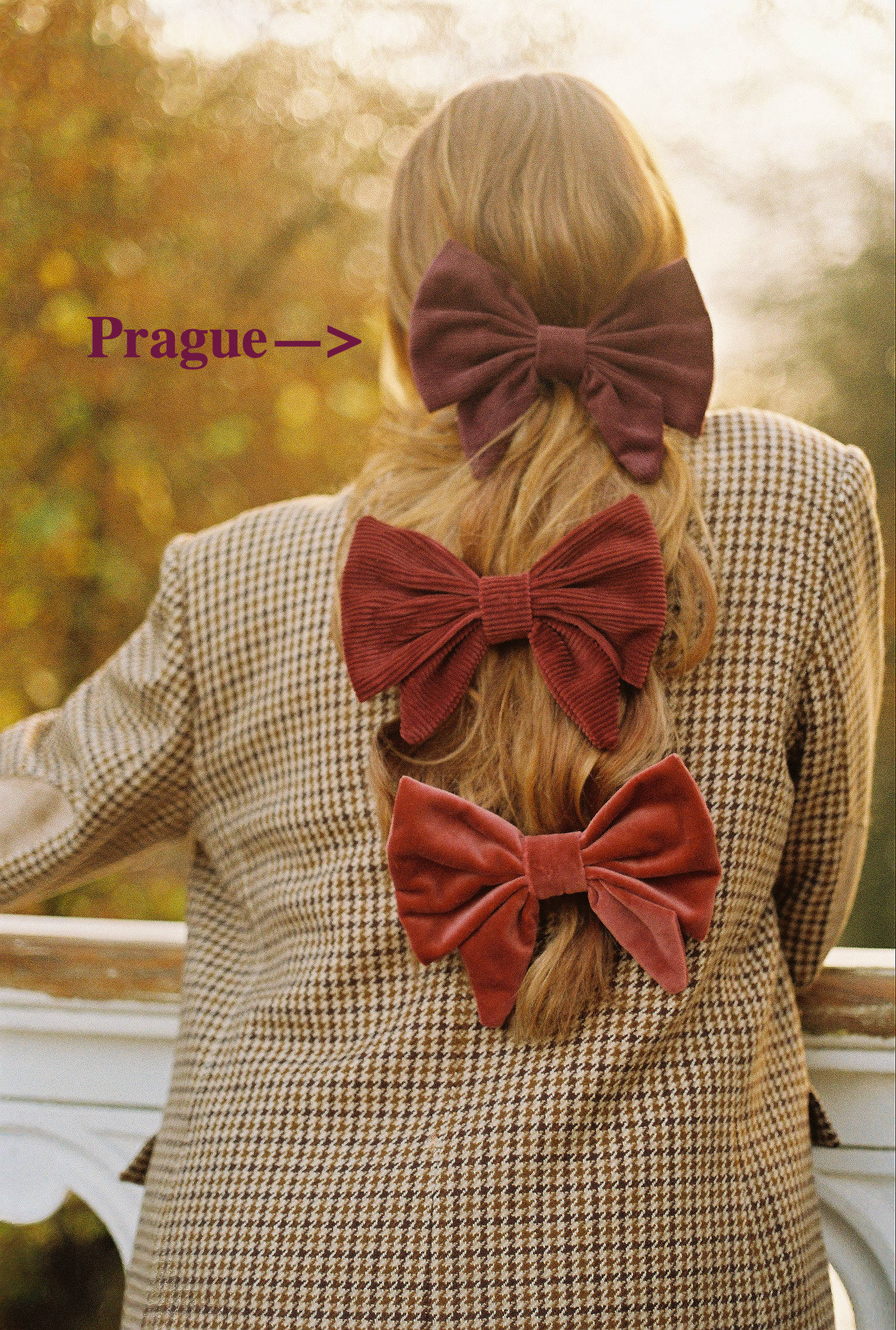 Bow Barrette - Prague - Grape