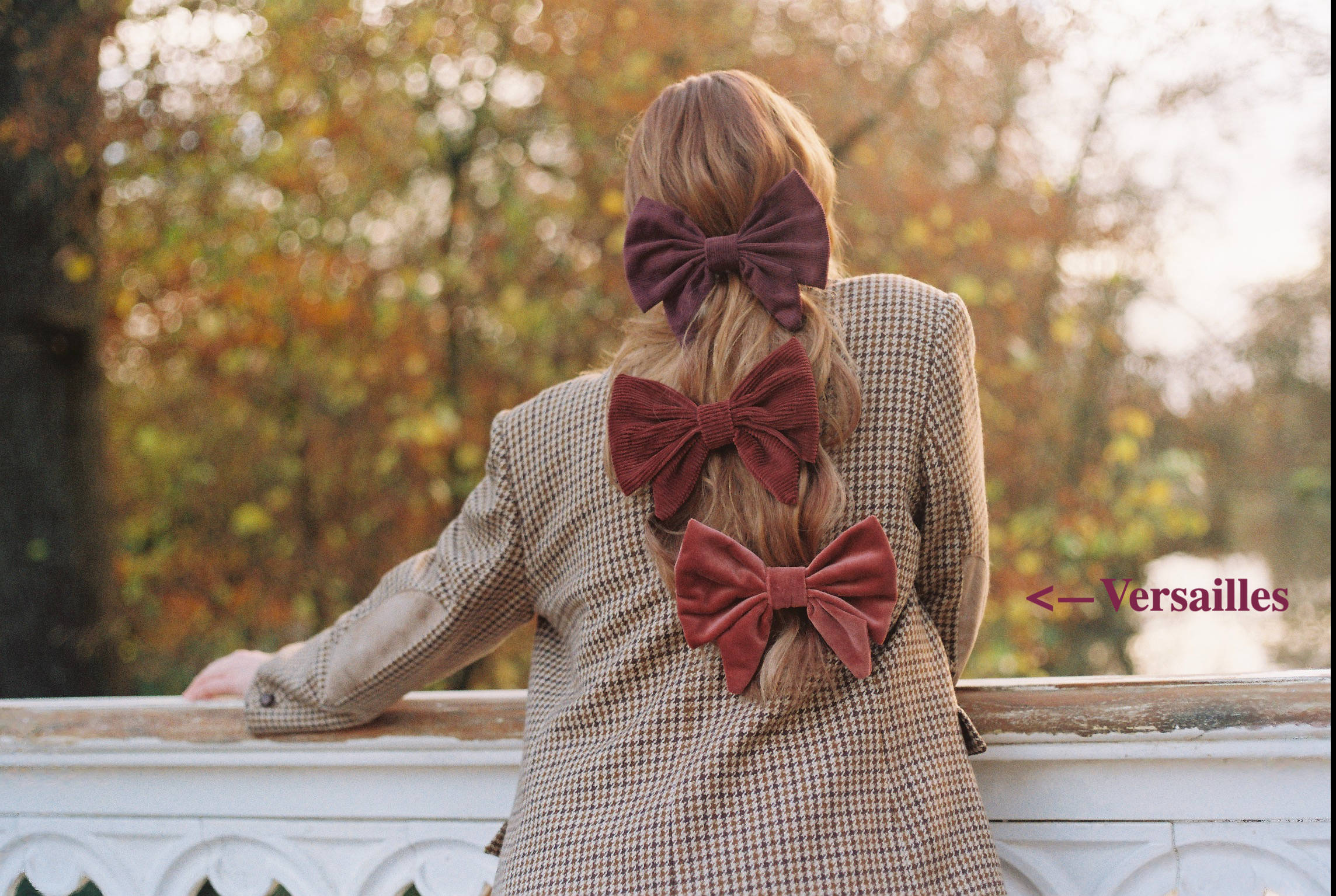 Bow Barrette - Versailles - Cerise