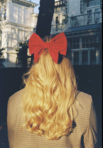 Bow Barrette - Cape Town -  Cherry Red