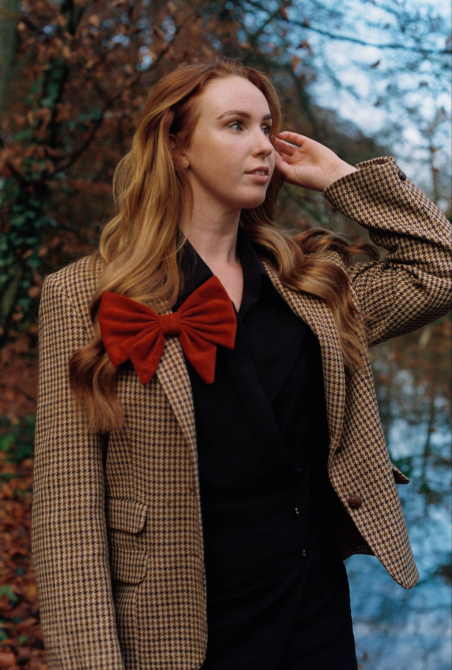 Bow Barrette - Marrakech - Berry Red