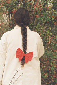 Bow Barrette - Los Angeles - Candy Red