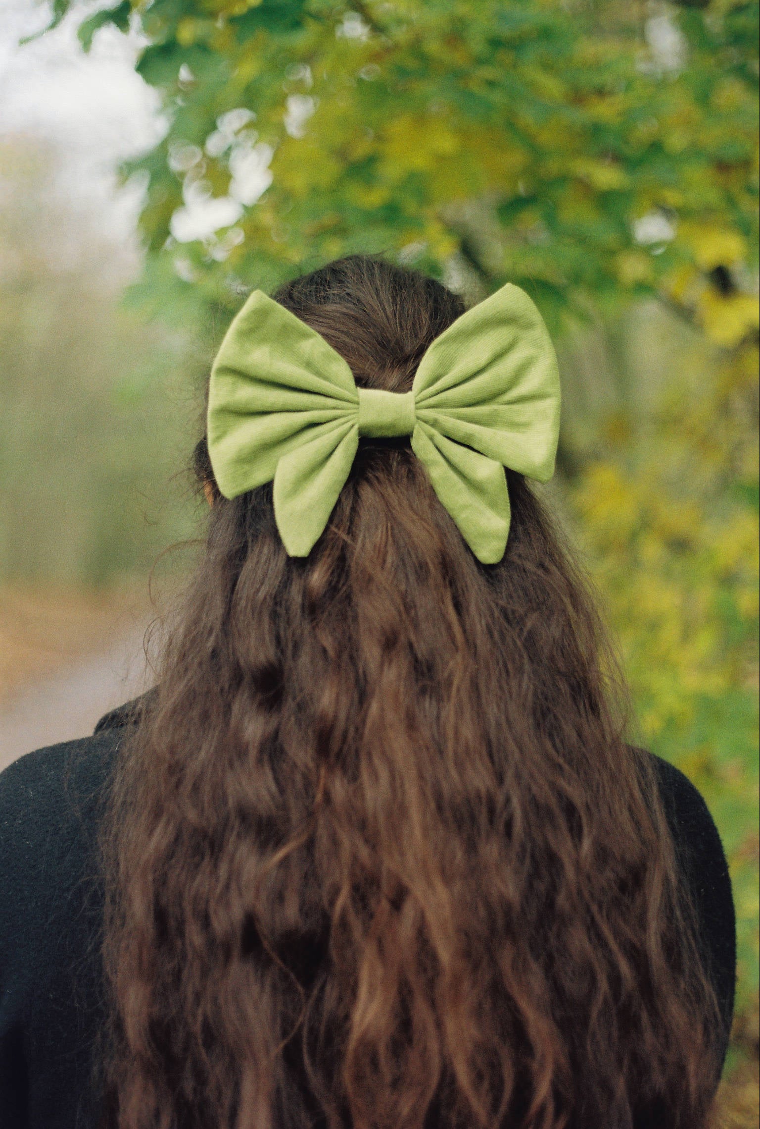 Bow Barrette - Dublin - Forest Green