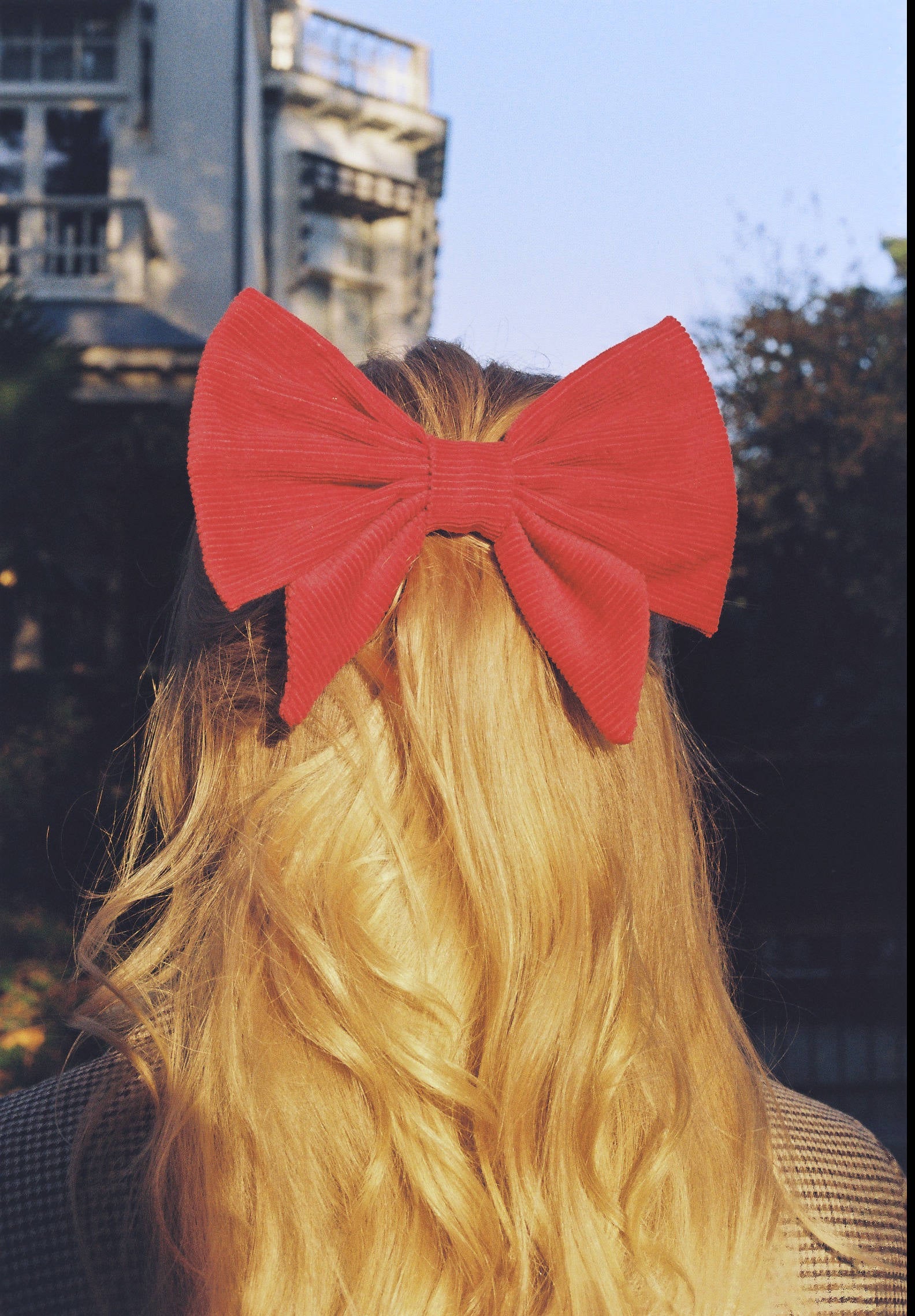 Bow Barrette - Cape Town -  Cherry Red