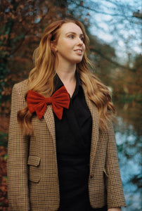 Bow Barrette - Marrakech - Berry Red