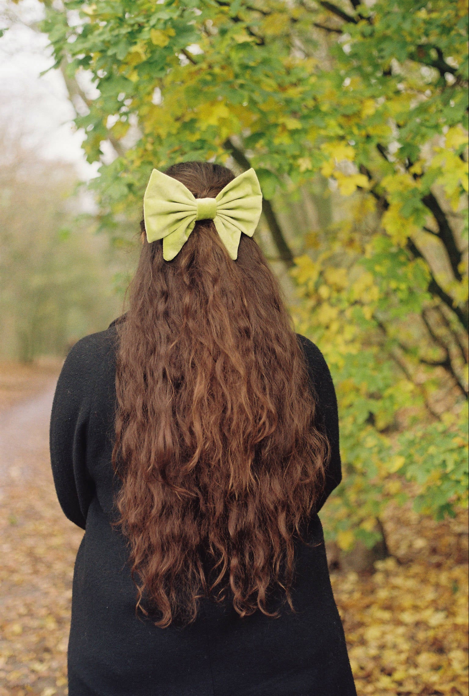 Bow Barrette - Lima - Lime Green