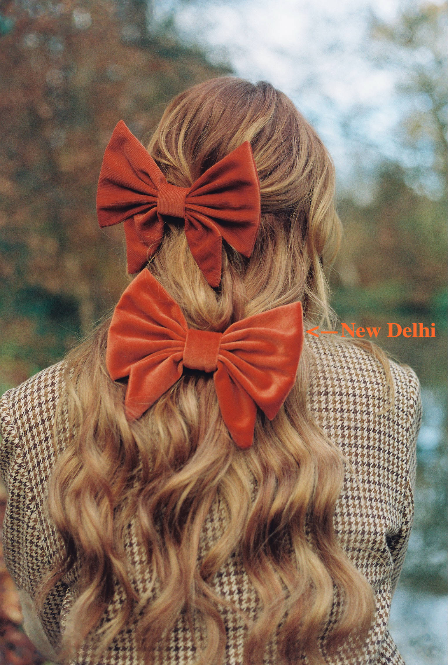 Bow Barrette - New Delhi - Ginger