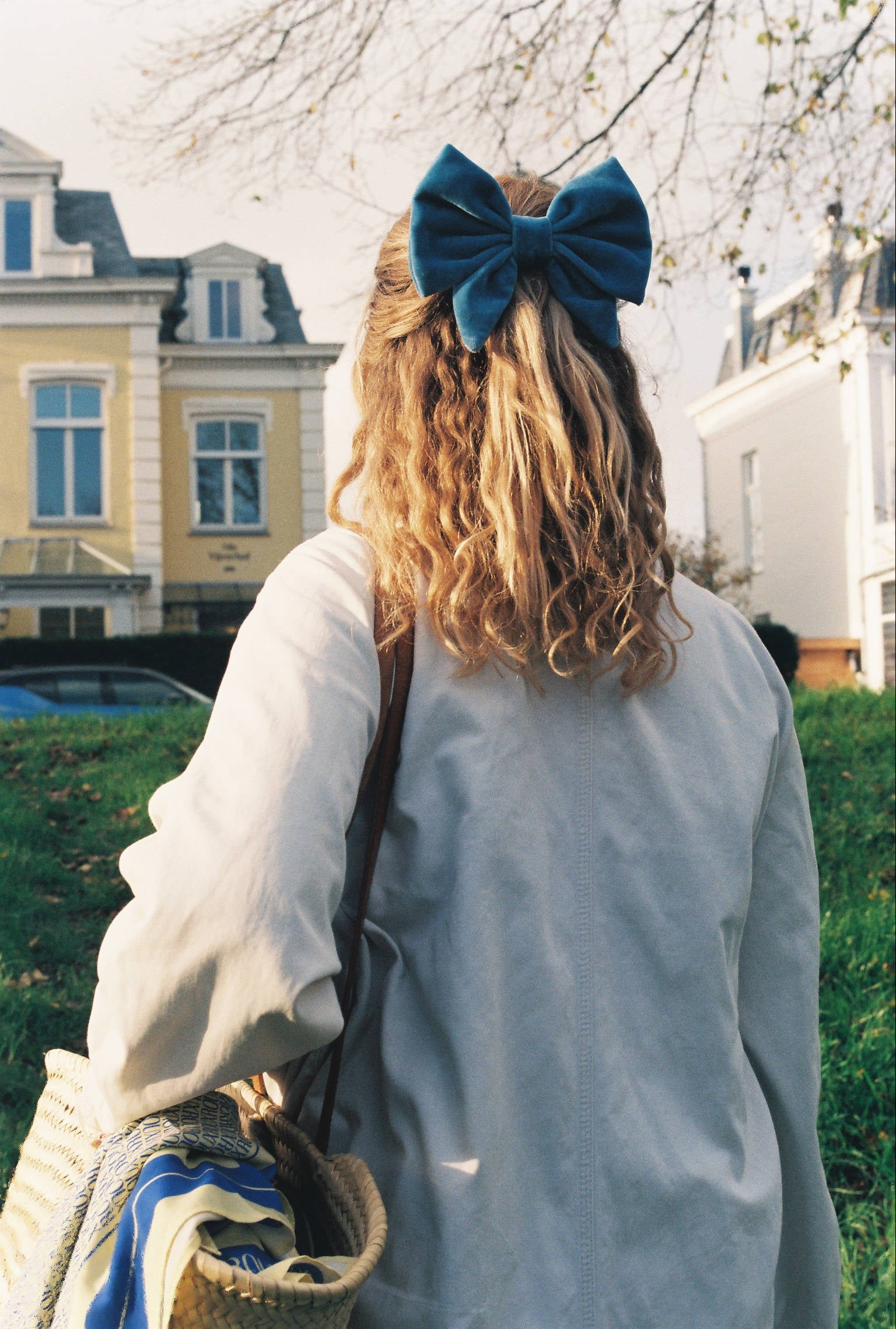 Bow Barrette - Lisbon - Azure Blue