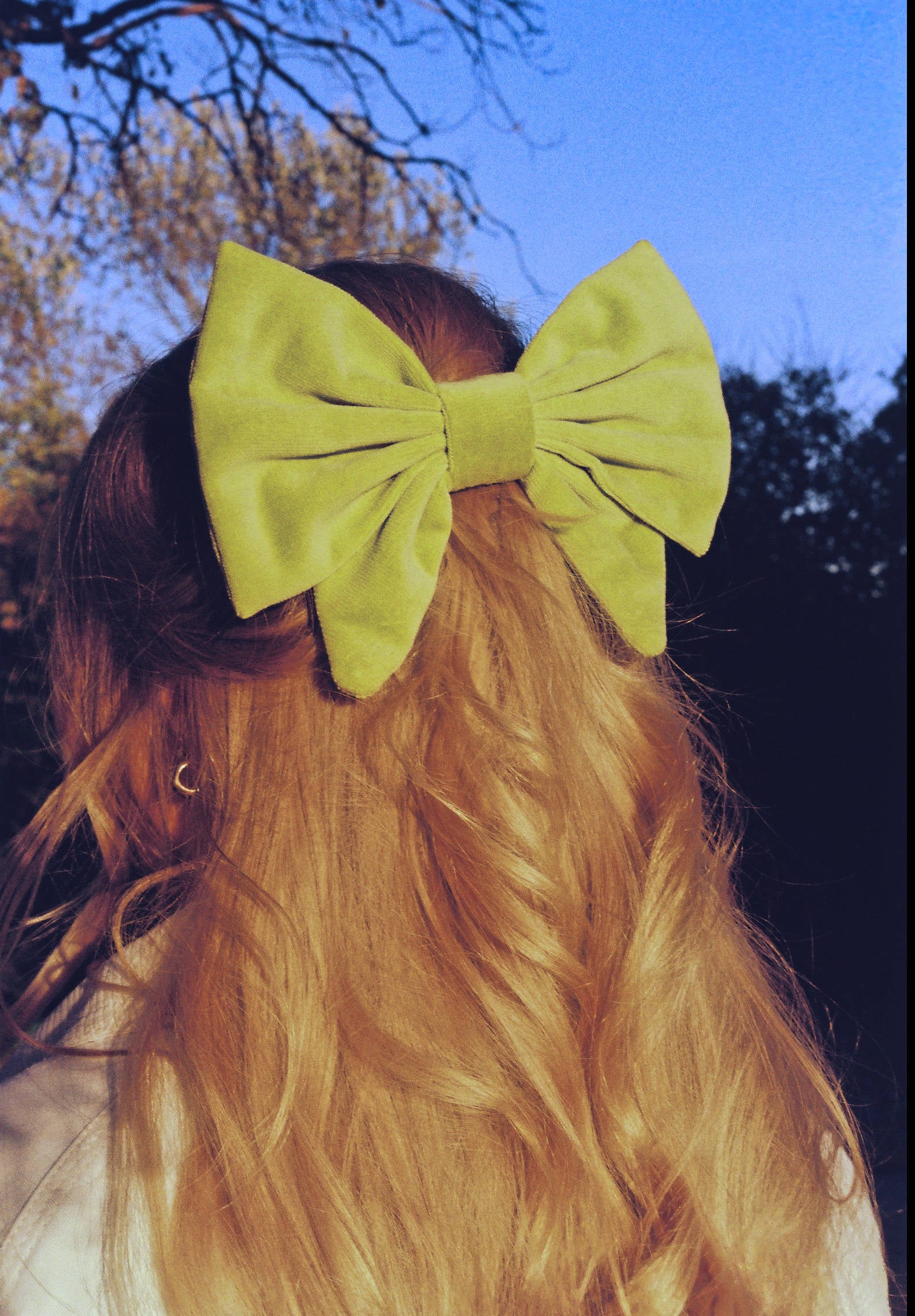 Bow Barrette - Lima - Lime Green