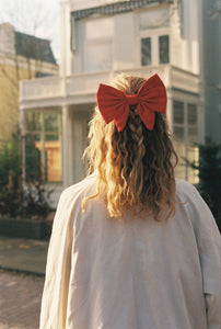 Bow Barrette - Los Angeles - Candy Red