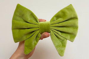 Bow Barrette - Lima - Lime Green