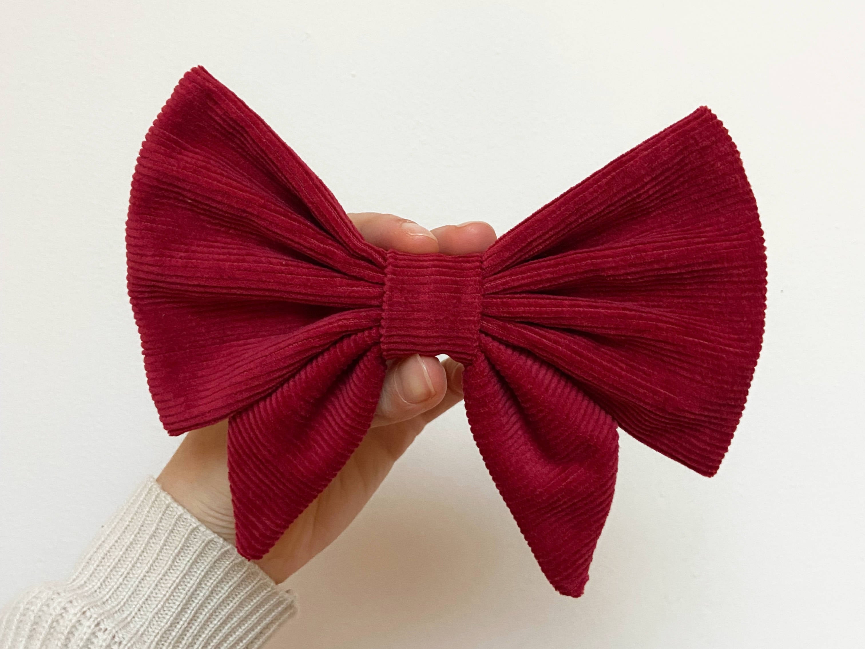 Bow Barrette - Cape Town -  Cherry Red