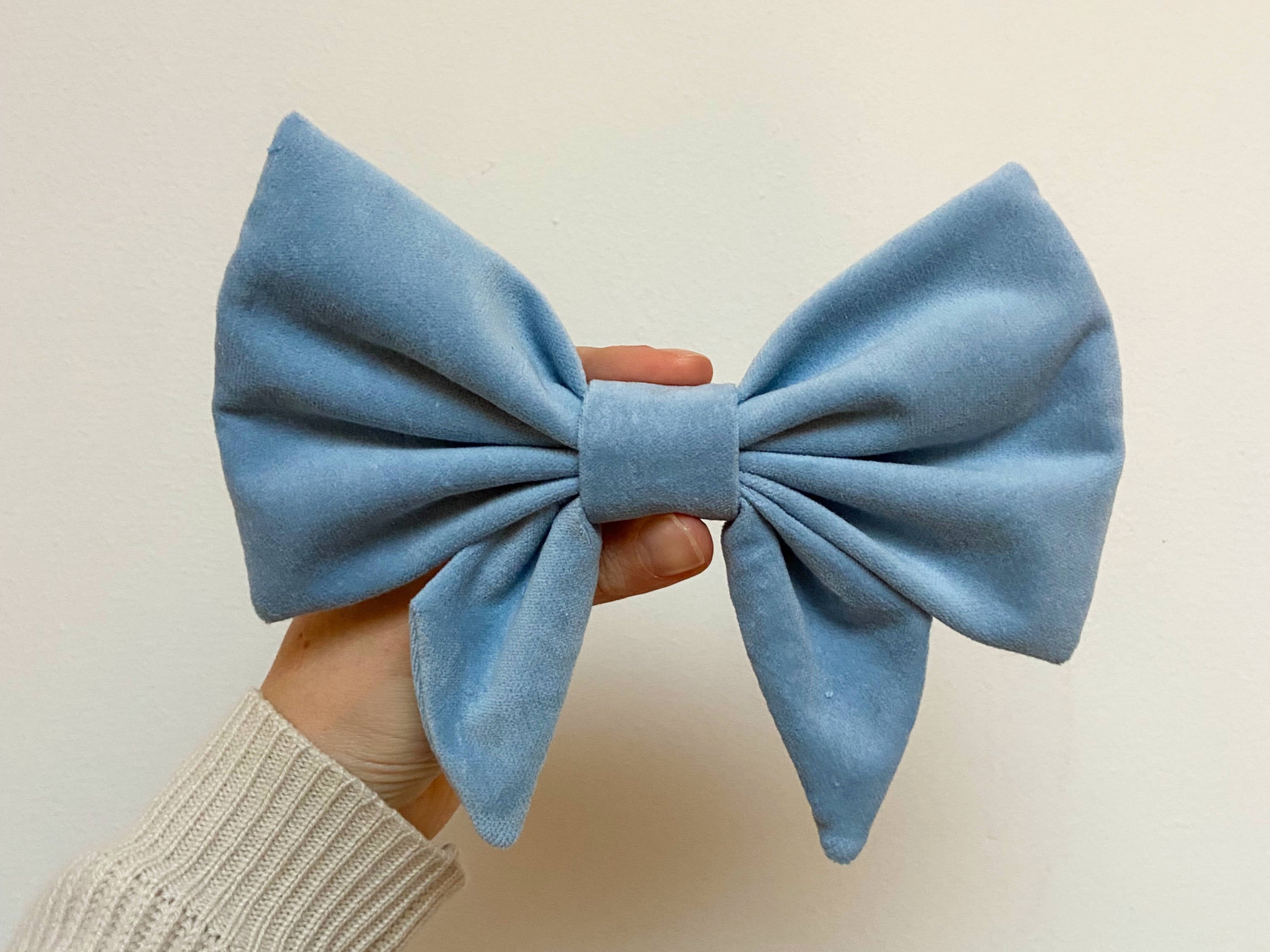 Bow Barrette - Sydney- Sky Blue