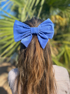 Bow Barrette - Nice - Ultramarine Blue