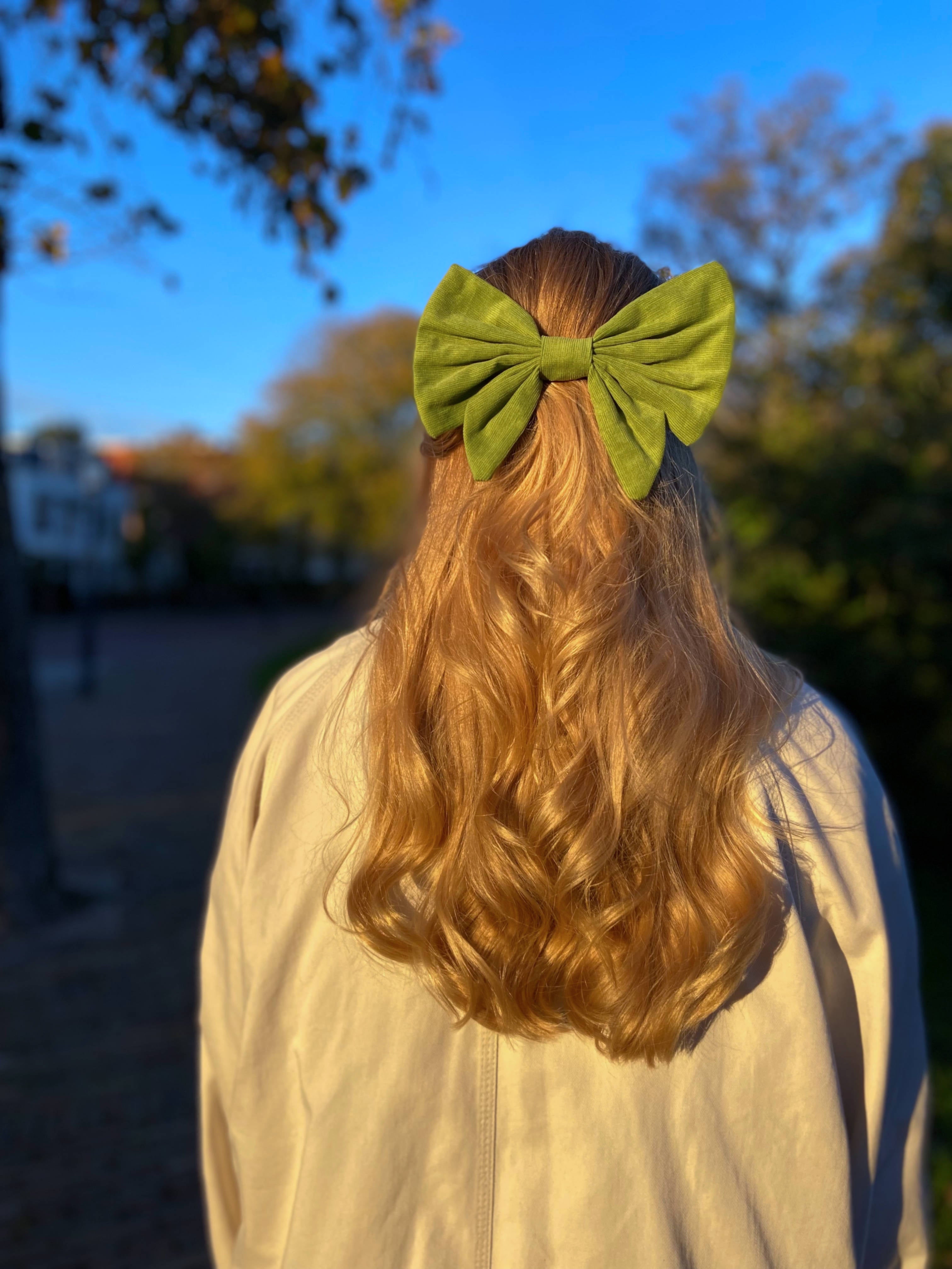 Bow Barrette - Dublin - Forest Green