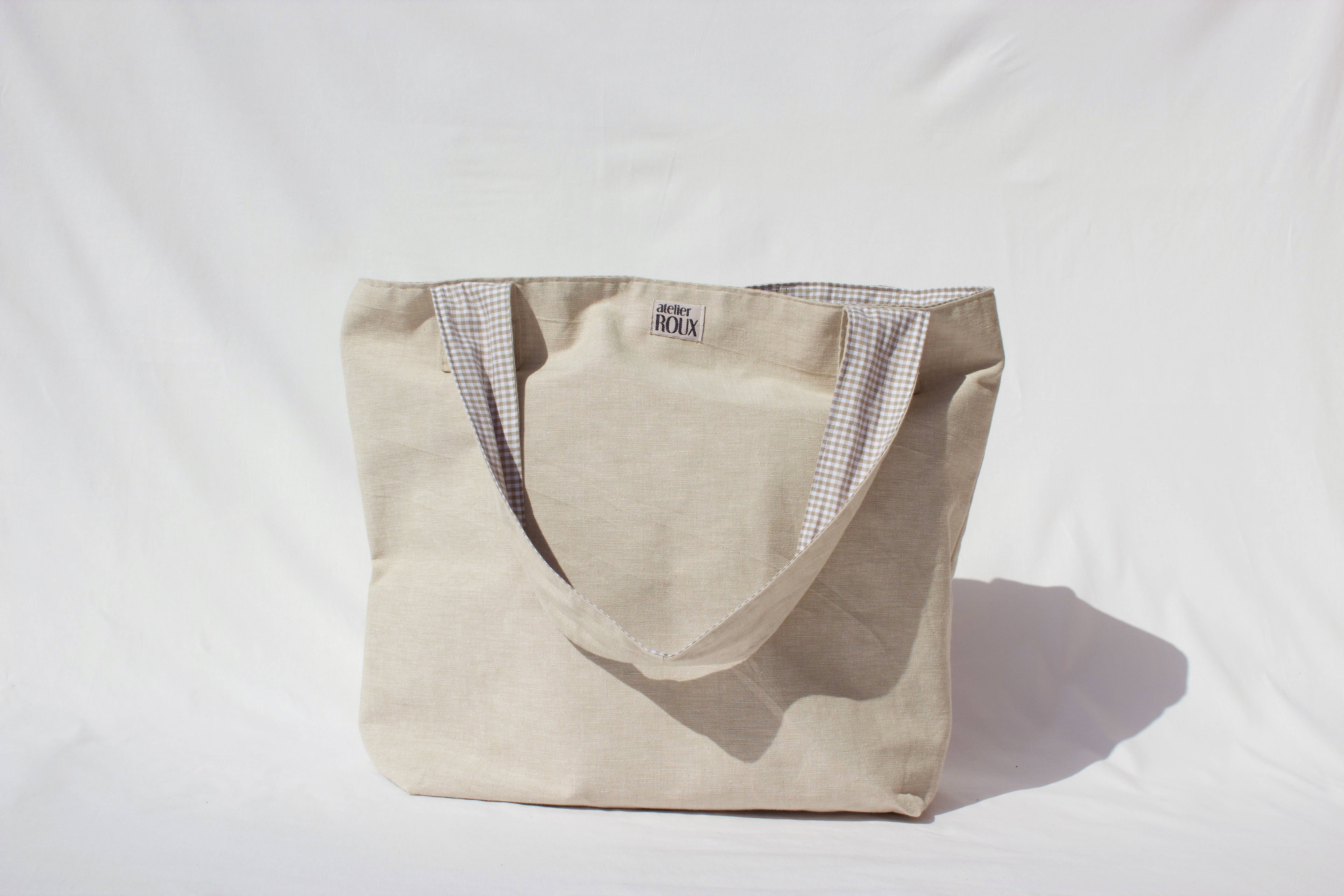 Reversible (laptop) Bag - Linen