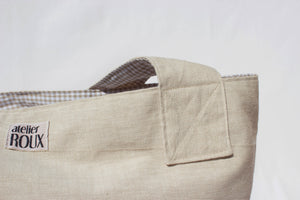 Reversible (laptop) Bag - Linen