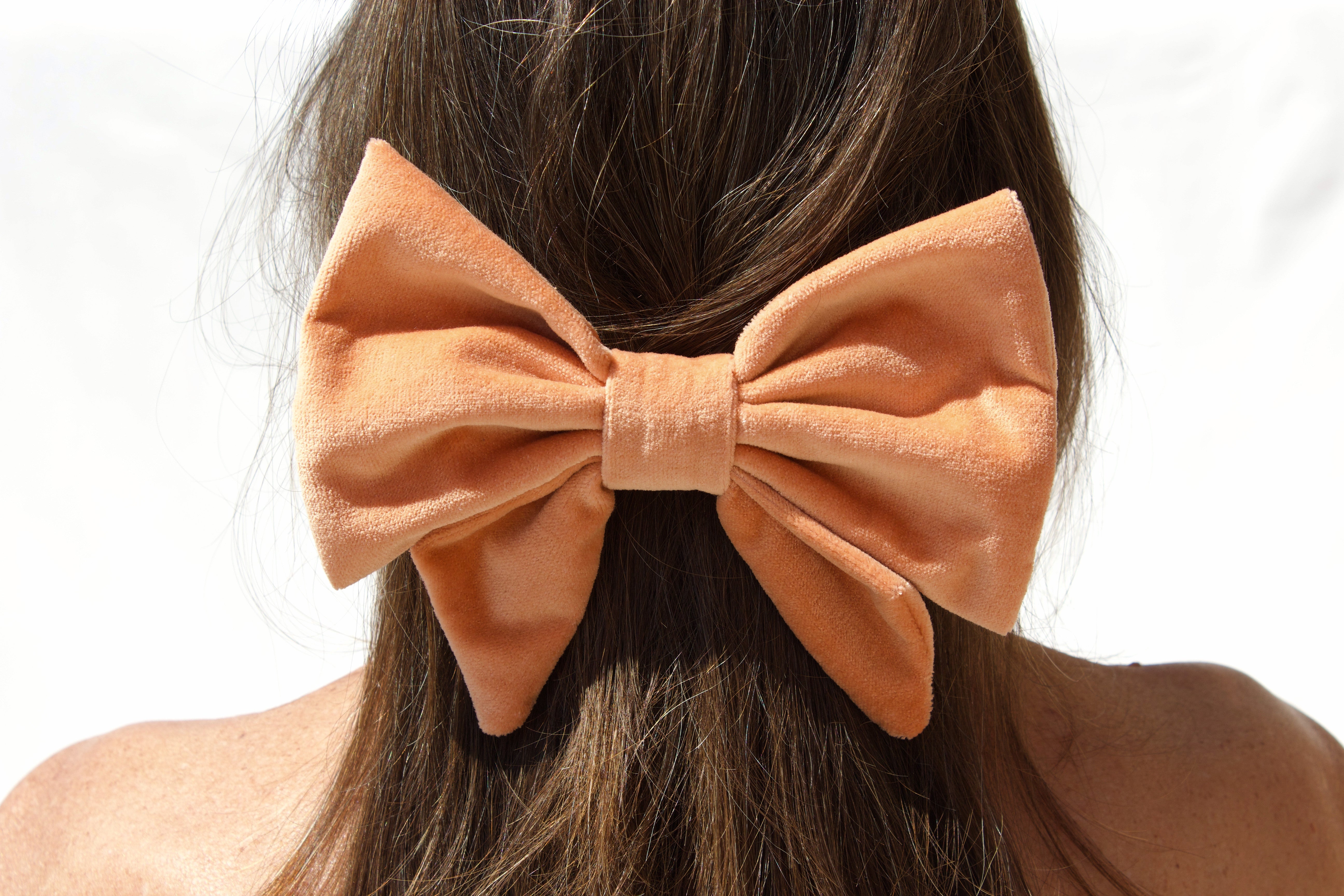 Bow Barrette - Milaan - Peach