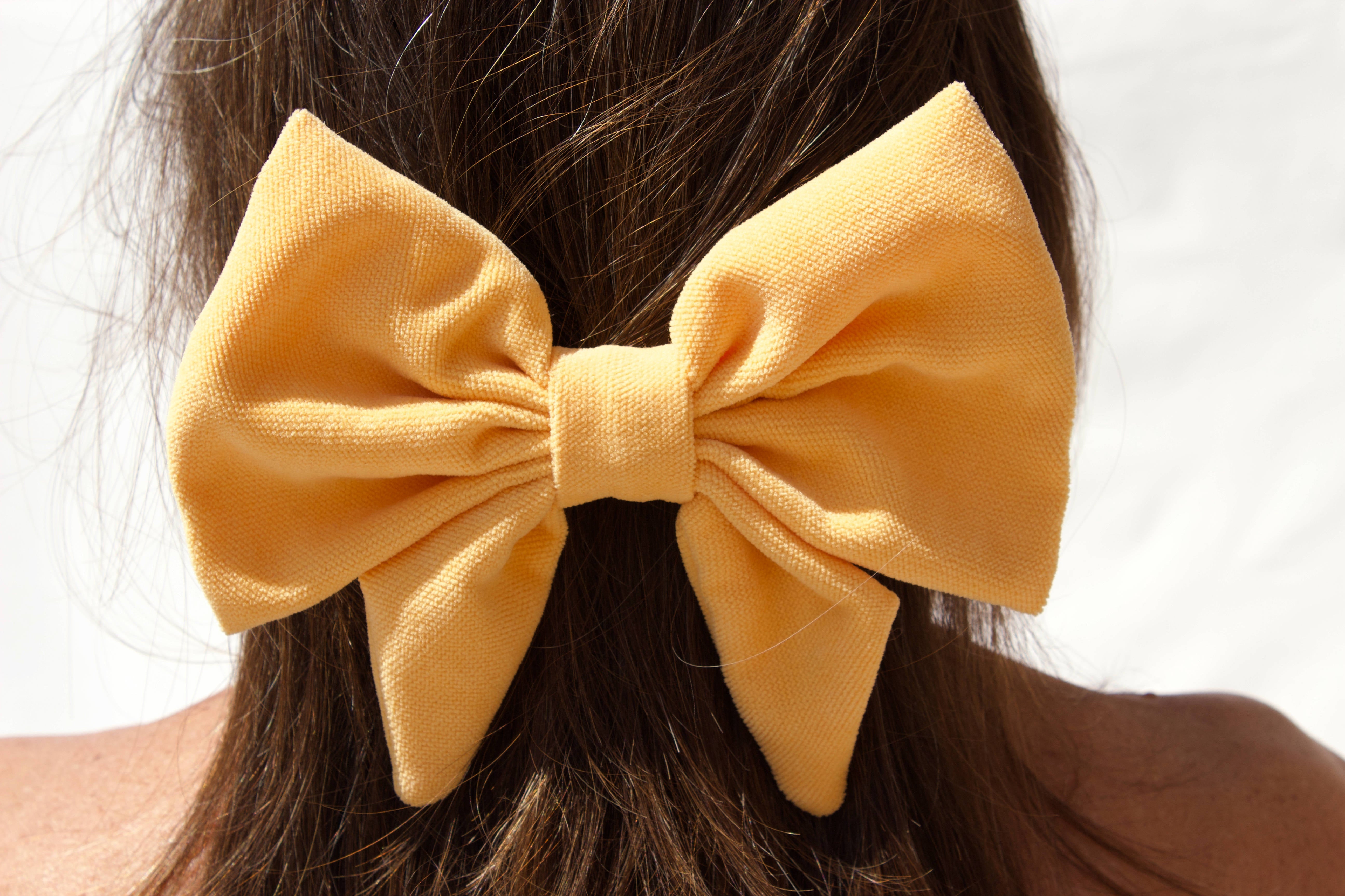 Bow Barrette - Florence - Light Orange