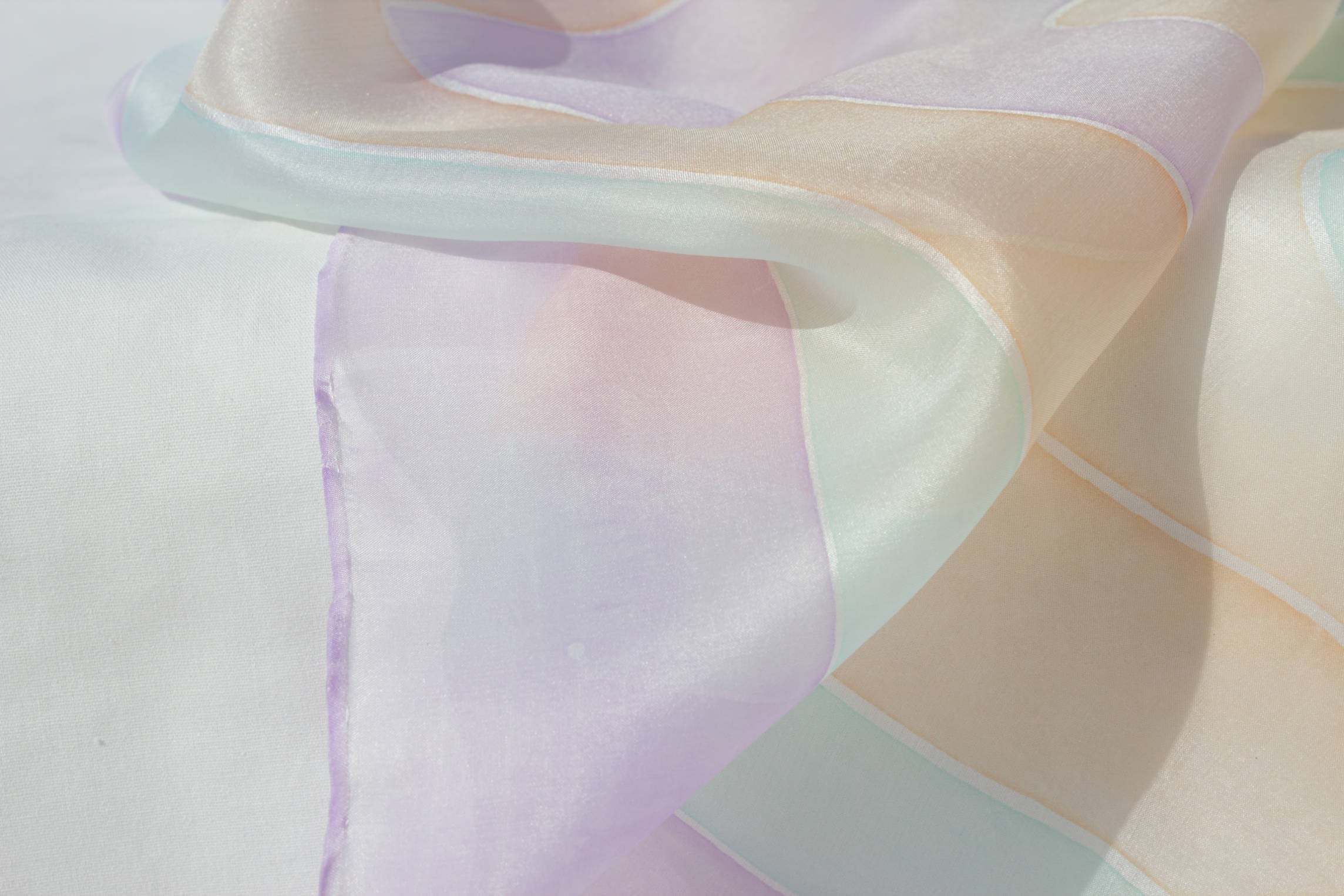 Silk Scarf - Pastels