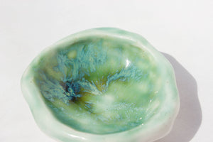 Jewelry Plate Porcelain- Seafoam