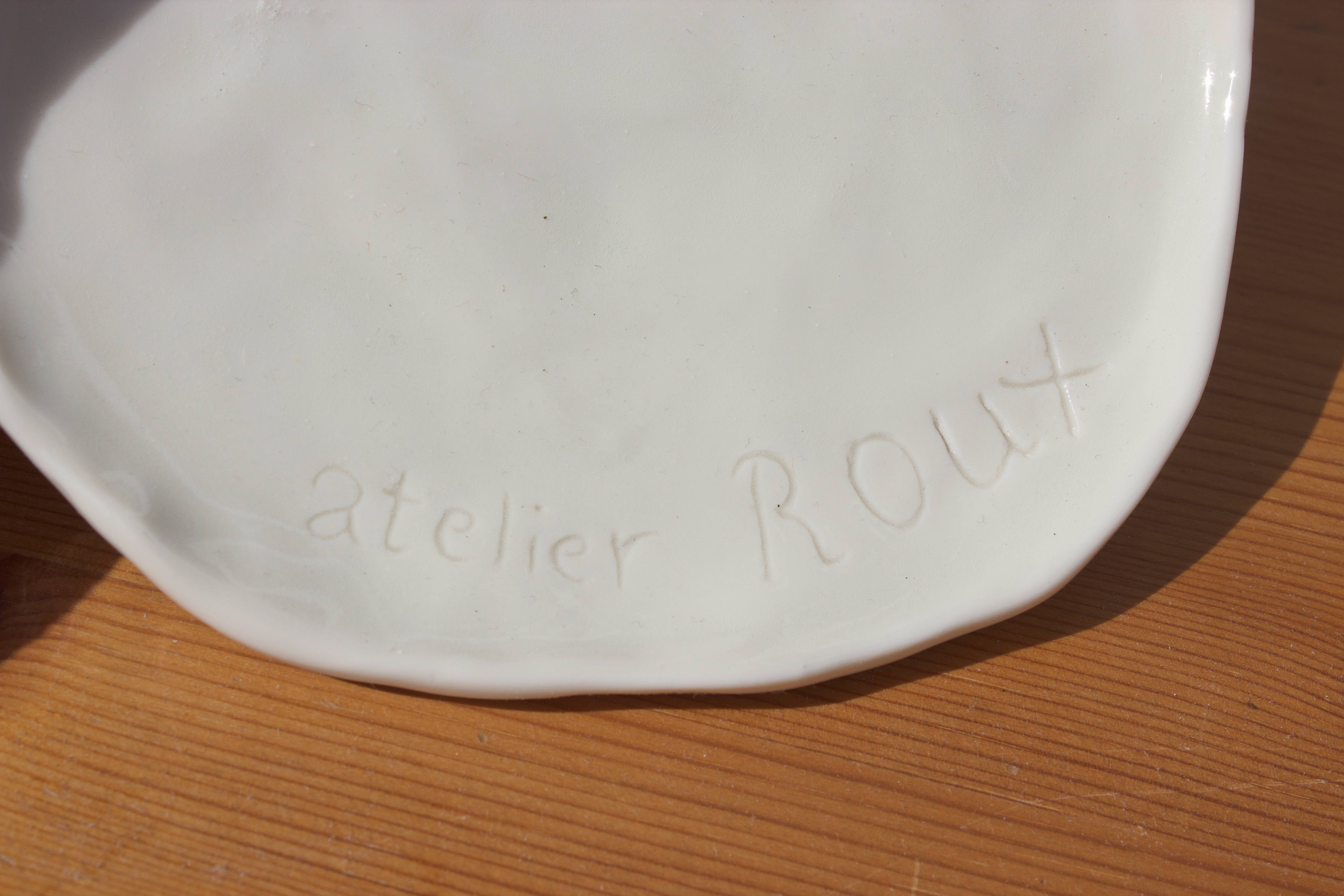 Plate Porcelain 2 - atelier ROUX