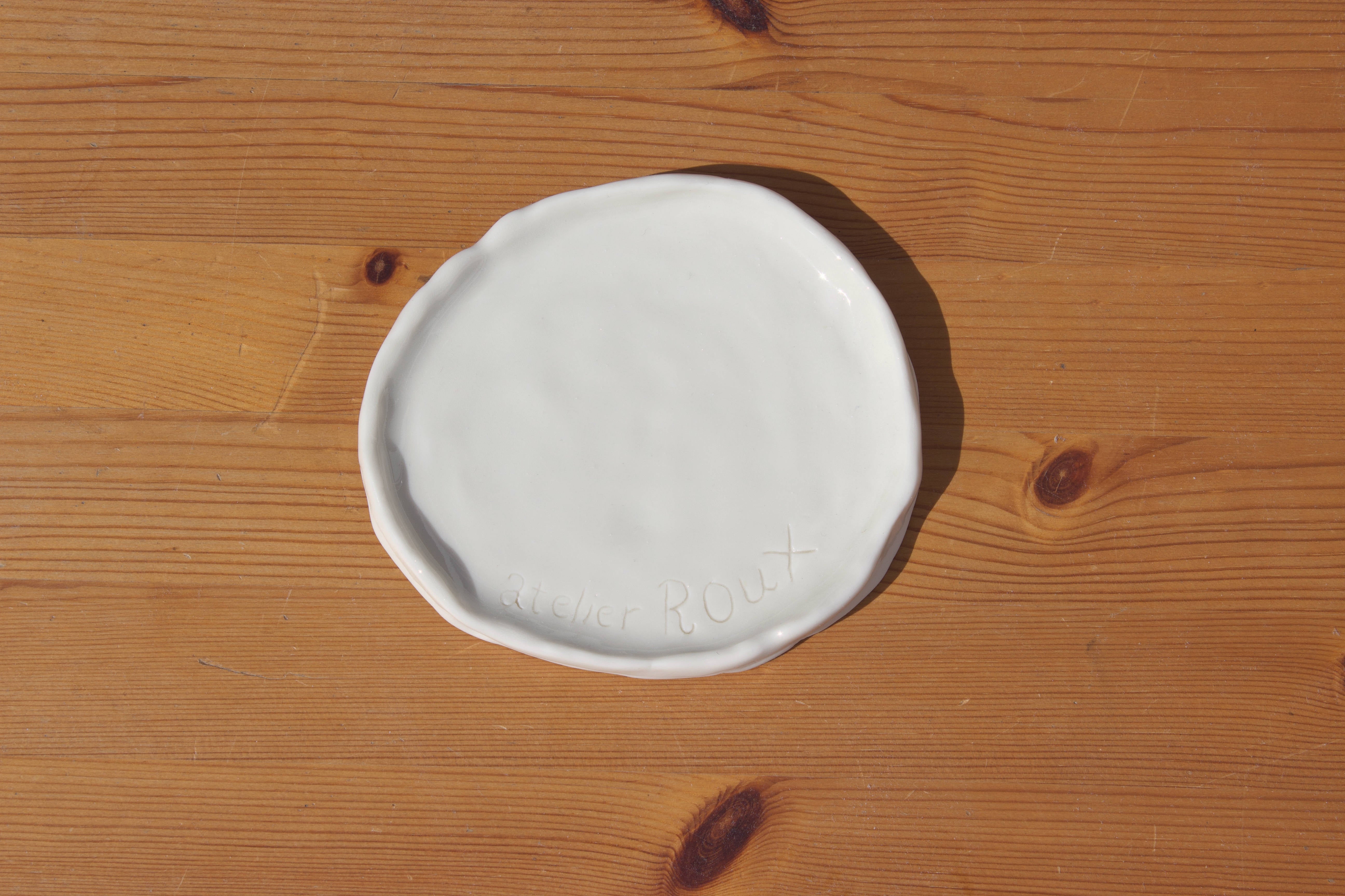 Plate Porcelain 4 - atelier ROUX