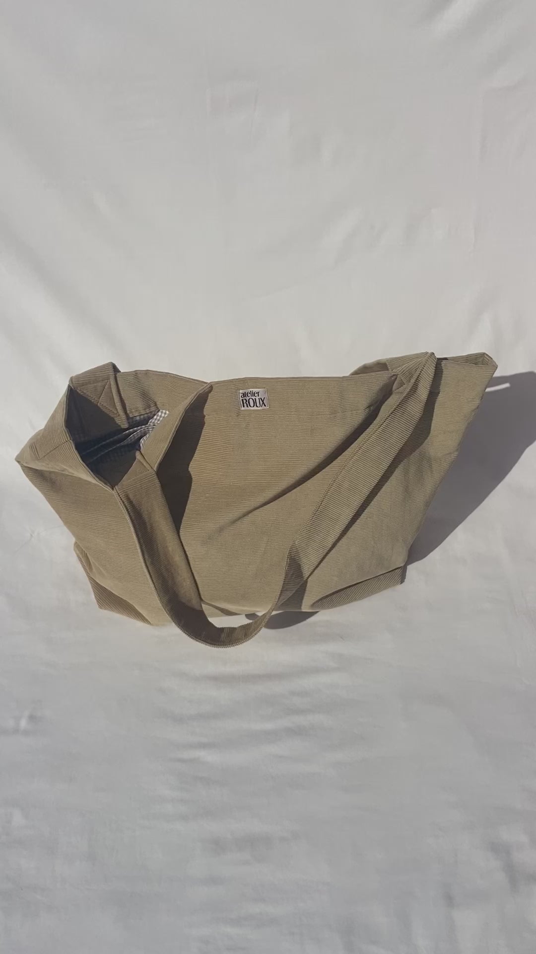 Mom bag - Camel Corduroy